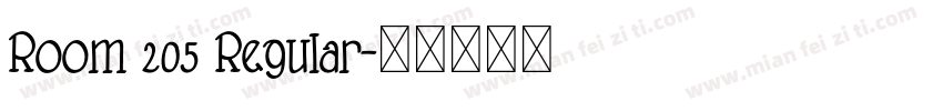 Room 205 Regular字体转换